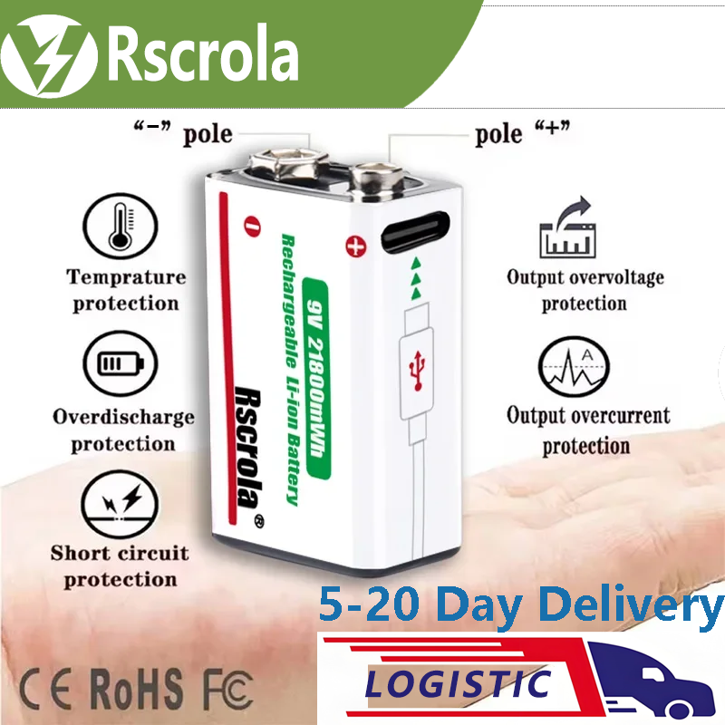 Rscrola 9V 21800mWh Lithium Io - đánh giá và giá Smoke Detector Interconnected