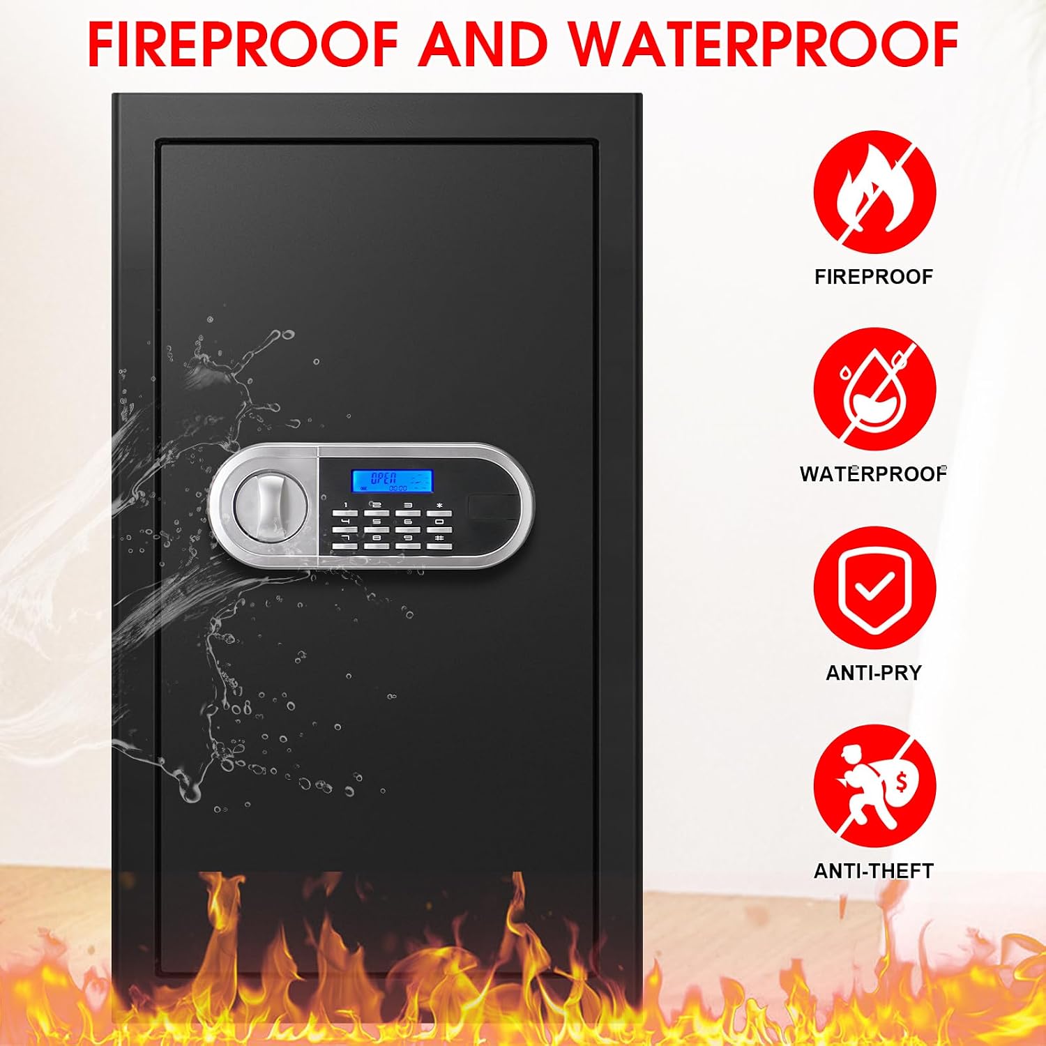 Fire Proof Safe for Home Docum - đánh giá và giá Fire Safe Document