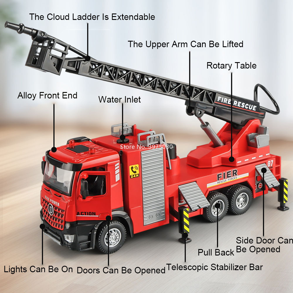 1:32 Scale Fire Engine Model C - đánh giá và giá Fire Escape Ladder