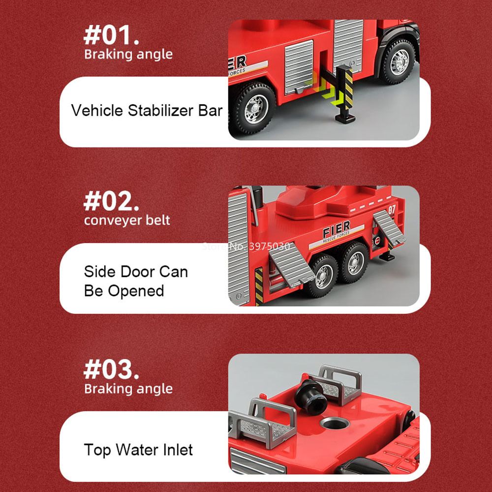 1:32 Scale Fire Engine Model C - đánh giá và giá Fire Escape Ladder