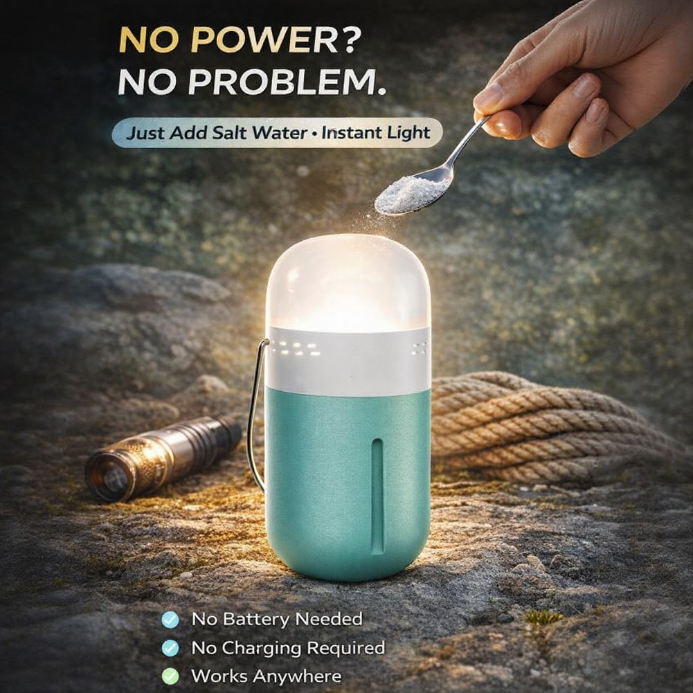 Portable Saline Lamp Compact 6 - đánh giá và giá Power Outage Light