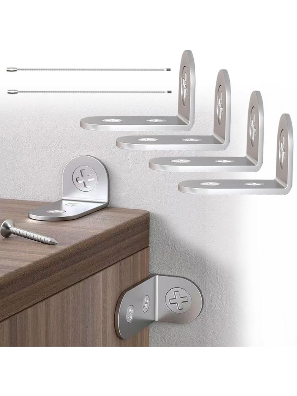 4pcs Furniture Anchors Earthqu - đánh giá và giá Earthquake Anchor Strap