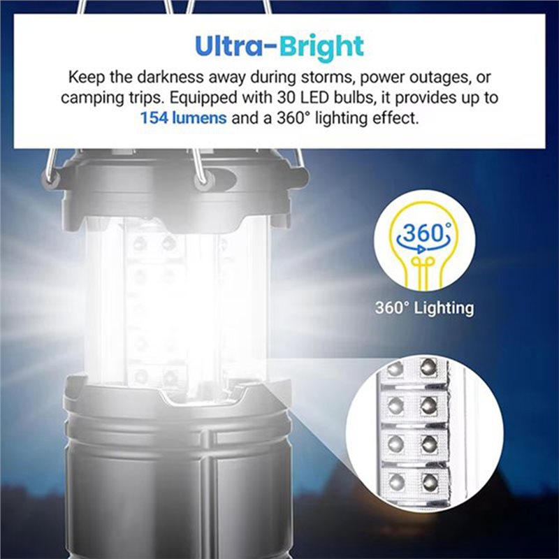 ABAE-4-Pack Solar Camping Lant - đánh giá và giá Power Outage Light